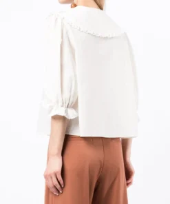 Rixo London 'Dallas' Embroidered Collar Shirt 10 Rixo London 'Dallas' Embroidered Collar Shirt