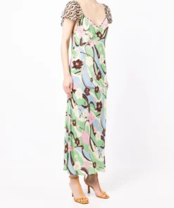 Rixo London 'Effie' Geometric Floral Midi Dress