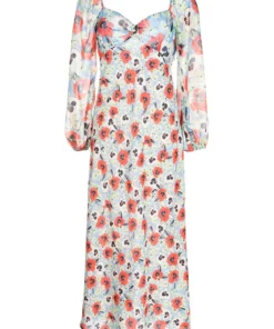 Rixo London 'Gio' Pansy Floral Midi Dress