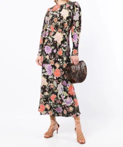 Rixo London 'Greta' Peony Midi Dress