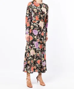 Rixo London 'Greta' Peony Midi Dress