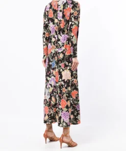 Rixo London 'Greta' Peony Midi Dress