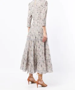 Rixo London 'Kristen' Pastel Floral Midaxi Dress