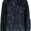 Rixo London ‘Moss’ Glitter Star Blouse