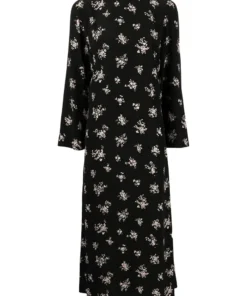 Rixo London 'Selena' Back Tie Floral Midi Dress