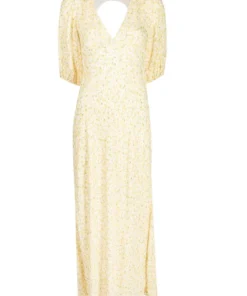 Rixo London 'Steph' Floral Tie Back Midi Dress