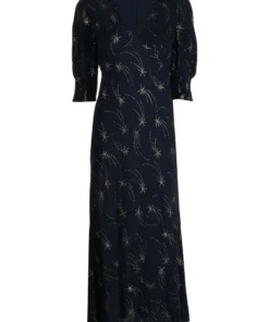 Rixo London 'Zadie' Glitter Star Midi Dress