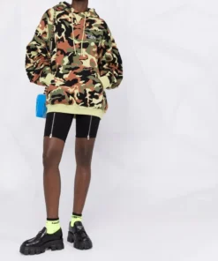 ROTATE Oversized 'Violana' Camo Logo Hoodie