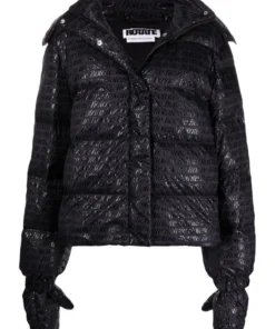 ROTATE 'Tina' Logo Puffer Jacket & Mittens Clothing