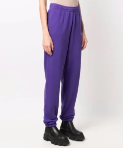 ROTATE 'Mimi' Purple Logo Sweatpants Clothing