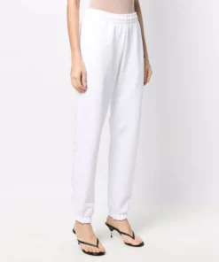 ROTATE Clothing 'Mimi' White Logo Sweatpants