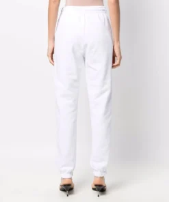 ROTATE Clothing 'Mimi' White Logo Sweatpants
