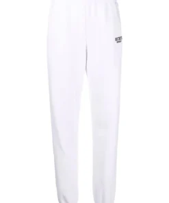 ROTATE Clothing 'Mimi' White Logo Sweatpants