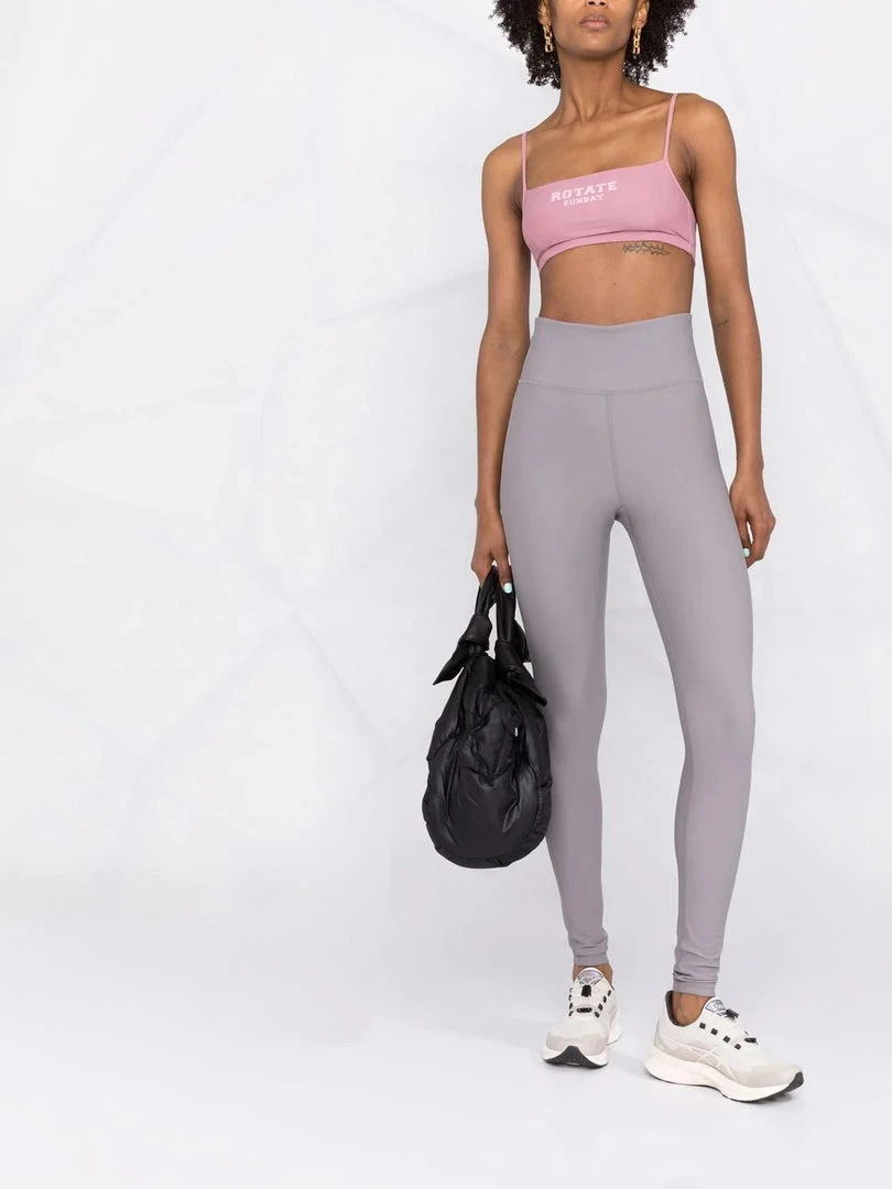 ROTATE Pink ‘Passio’ Logo Crop Top Clothing 4 ROTATE Pink ‘Passio’ Logo Crop Top Clothing