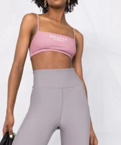 ROTATE Pink ‘Passio’ Logo Crop Top Clothing 12 ROTATE Pink ‘Passio’ Logo Crop Top Clothing