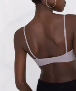 ROTATE Grey ‘Passio’ Logo Crop Top