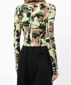 ROTATE 'Tamisha' Camo Top