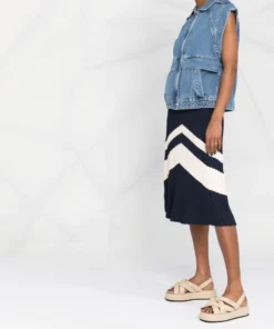 Ba&sh Clothing 'Ruben' Denim Sleeveless Jacket