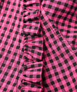 Ganni ‘Ruffled Collar Gingham Wrap Midi Dress’ 48 Ganni ‘Ruffled Collar Gingham Wrap Midi Dress’