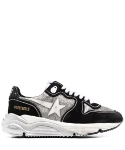 Golden Goose 'Running Sole Black Camo Glitter Trainers' Shoes