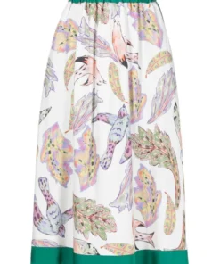 Baum Und Pferdgarten 'Sady' Watercolour Print Midi Skirt