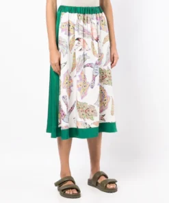 Baum Und Pferdgarten 'Sady' Watercolour Print Midi Skirt