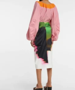 DRIES VAN NOTEN Clothing 'Samy' Abstract Print Skirt