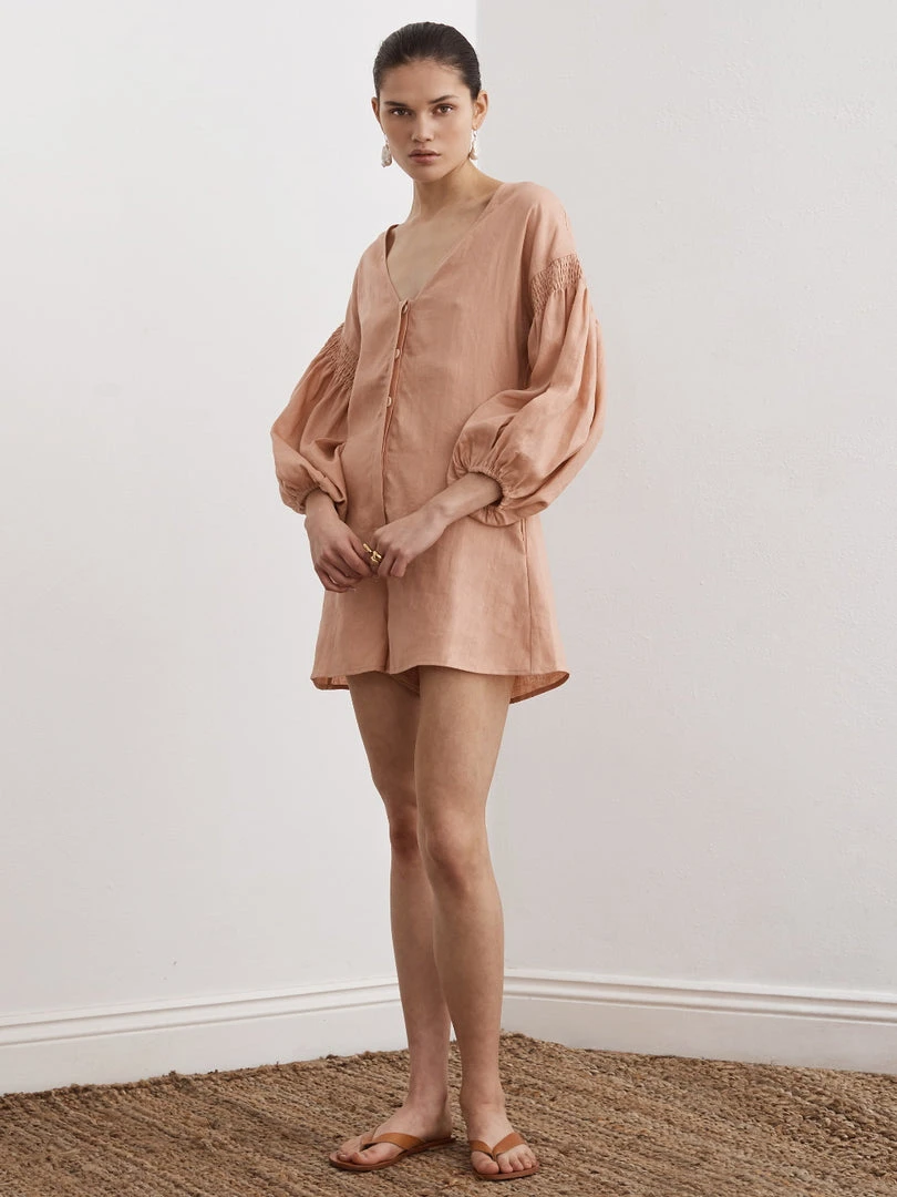 Sancia Dusty Pink ‘Dree’ Playsuit 3 Sancia Dusty Pink ‘Dree’ Playsuit