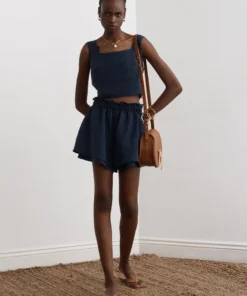 Sancia Clothing Navy ‘Fidelia’ Crop Top