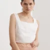 Sancia White ‘Fidelia’ Crop Top