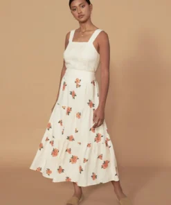 Sancia ‘Wynnie’ Floral Midi Skirt Clothing