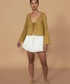 Sancia ‘Ayla’ Tie Front Blouse