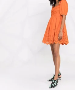 Self Portrait Clothing ‘Floral Broderie Mini Dress’