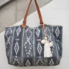 M.A.B.E Grey 'Serai' Patterned Tote Bag