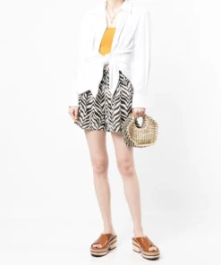 Faithfull The Brand 'Sereno' Zebra Shorts