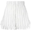Ganni 'Sheer Striped Frill Hem Shorts' 2 Ganni 'Sheer Striped Frill Hem Shorts'