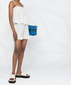 Ganni 'Sheer Striped Frill Hem Shorts' 13 Ganni 'Sheer Striped Frill Hem Shorts'