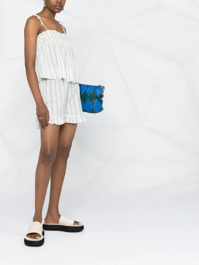 Ganni 'Sheer Striped Frill Hem Shorts' 8 Ganni 'Sheer Striped Frill Hem Shorts'