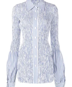 Alexander Wang New In 'Shirred Stripe Shirt'