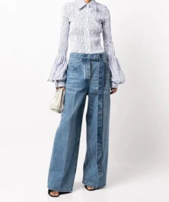 Alexander Wang New In 'Shirred Stripe Shirt'