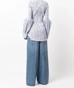 Alexander Wang New In 'Shirred Stripe Shirt'