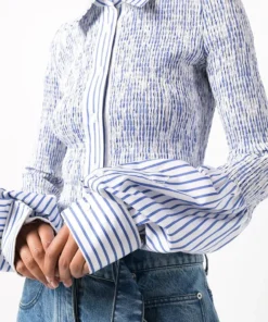 Alexander Wang New In 'Shirred Stripe Shirt'