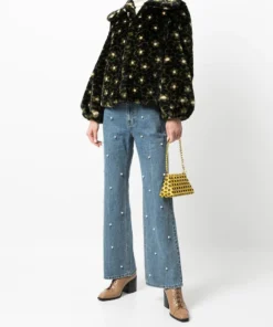 Shrimps Clothing 'Betty' Faux Fur Floral Jacket 8 Shrimps Clothing 'Betty' Faux Fur Floral Jacket