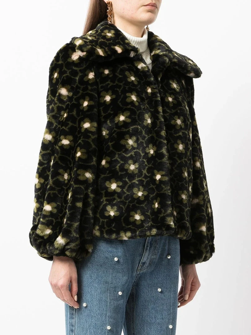 Shrimps Clothing 'Betty' Faux Fur Floral Jacket 5 Shrimps Clothing 'Betty' Faux Fur Floral Jacket