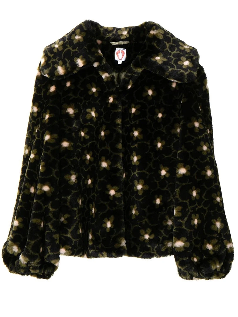 Shrimps Clothing 'Betty' Faux Fur Floral Jacket 3 Shrimps Clothing 'Betty' Faux Fur Floral Jacket
