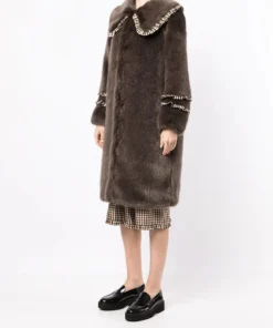 Shrimps 'Brandy' Long Faux Fur Coat Clothing