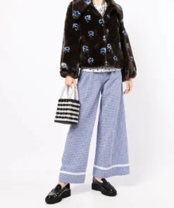 Shrimps ‘Casper’ Floral Faux Fur Jacket