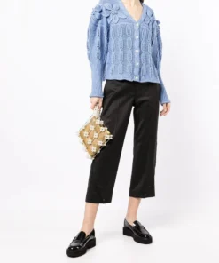 Shrimps Blue 'Claudia' Floral Knit Cardigan Clothing