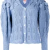 Shrimps Blue 'Claudia' Floral Knit Cardigan Clothing 1 Shrimps Blue 'Claudia' Floral Knit Cardigan Clothing
