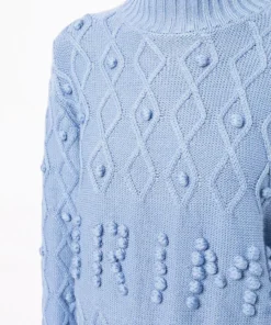 Shrimps Blue 'Cornelia' Bobble Logo Jumper Clothing 11 Shrimps Blue 'Cornelia' Bobble Logo Jumper Clothing